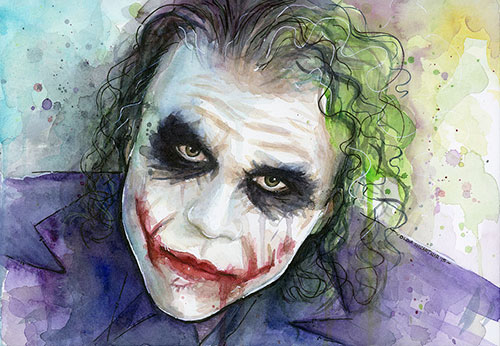 The Joker as a piece of art